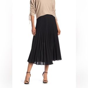 Max Studio Pleated Midi Skirt